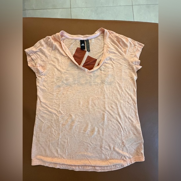 Adidas Logo Tee | Light Pink | US M | Worn Once - Picture 3 of 5